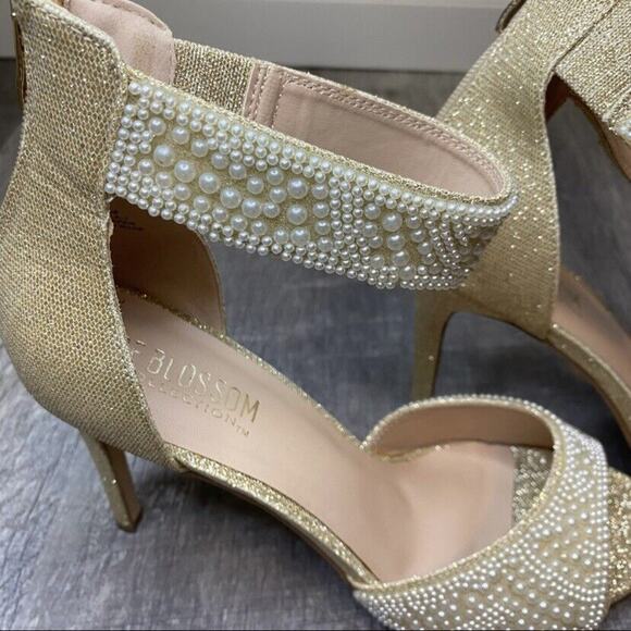 De Blossom Collection Isabella Pearl Heels Size 10 - Picture 5 of 12